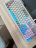 联想（Lenovo）K2有线轻音键盘 机械手感 消音结构95键 混彩灯效 人体工学 音量旋钮 有线办公键盘 银河灰 实拍图