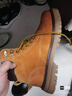 骆驼（CAMEL）【王俊凯同款】马丁靴男新款百搭男士大黄靴户外徒步工装登山靴子 GE122W7757T 金黄色 (男款) 41 实拍图