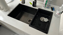 科固（KEGOO）洗菜盆大单槽纳米黑厨房水槽带龙头淘菜洗碗池台中下一体盆K8040 实拍图