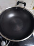 炊大皇 炒锅 304不锈钢炒菜锅平底不粘炒锅34cm  可立可视盖不挑灶 实拍图