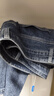 真维斯（Jeanswest）王一博代言牛仔裤男秋冬新款天丝舒适修身直筒高端潮牌休闲裤子男 蓝灰【天丝厚款】 38 码(2尺9) 【建议175-190斤】 实拍图