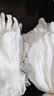 丁腈手套家用防水防油厨房一次性食品级加长加厚餐饮洗碗家务清洁 白色30只 【L码】 实拍图