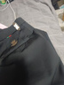 啄木鸟高档羊羔绒休闲裤加绒加厚男士商务西裤弹力直筒宽松中年爸爸裤子 S-黑色 厚款 31码【2尺4腰围】120-130斤 实拍图