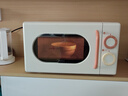 美的小滋味系列微波炉变频家用小型奶油风百搭复古转盘式一级能效低频轻音20L预制菜加热（M2H1） 实拍图
