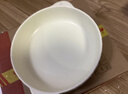 京东京造 碗 汤面碗陶瓷沙拉碗家用特大号超大容量 12英寸双耳碗米白色*1 实拍图