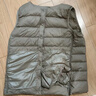 MUJI男式 轻量羽绒便携式 背心 男士羽绒马甲  深藏青色 M 实拍图