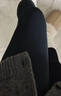 优衣库HEATTECH EXTRA WARM绒面连裤袜女装打底裤480738 09 黑色 M /160/84 实拍图