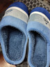 俞兆林（YUZHAOLIN）棉拖鞋男女冬季软底保暖家居室内特大码家用棉鞋 蓝色 48-49 实拍图