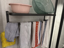 京东京造 反重力系列 折叠浴巾架免打孔晾毛巾架免钉卫生间浴室壁挂置物架 实拍图
