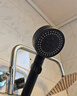 四季沐歌（MICOE）黑色增压淋浴花洒喷头 浴室加压淋浴喷头花洒头手持花洒单头HS125 实拍图
