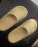 朴西新款EVA踩屎感厚底拖鞋女士居家室内情侣拖鞋男 黄色 37-38 实拍图