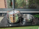 苏泊尔SUPOR 蒸锅真味鲜不锈钢双层复底30cm蒸鱼锅加高锅盖蒸笼EZ30BS04 实拍图