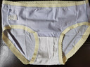 【线下门店同款】CariaKnar 新疆棉女士内裤女抑菌裆少女透气无痕 微蓝 1条 XL 120-140斤 实拍图