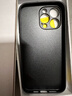 世咏 适用苹果14promax手机壳 iphone14promax保护套全包硅胶软边防摔超薄简约皮纹壳男女款 静谧黑 实拍图
