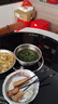 火暖星暖菜板热饭菜保温加热板圆形餐桌自动旋转盘家用带火锅多功能商用 【电磁炉款黑】火锅+保温手自旋转一体 80CM 实拍图