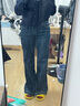 UR2025冬季新款女装休闲基础水洗喇叭牛仔长裤UYB850007 晒单实拍图