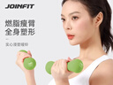 捷英飞（JOINFIT）骨头小哑铃彩色浸塑磨砂女士家用健身塑形男女1KG对装 浅绿 实拍图