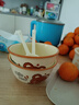 【超级爆品】陶瓷碗高颜值饭碗加厚碗勺套装可爱卡通碗盘餐具套装 幸运熊 两碗两勺 实拍图
