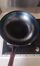 阎铁匠章丘炒锅铁锅家用炒菜锅锻打老式物理不粘锅无涂层木把锤印已开锅 锤印木把款32CM 32cm 实拍图