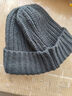 目丸帽子男士秋冬季毛线帽加绒保暖百搭冷帽宽松大头围显脸小针织帽男 黑色【加绒加厚】 实拍图