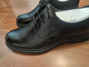 百丽英伦风商务皮鞋男士2026新款春季牛皮革通勤正装皮鞋A2297AM6 黑色 43 实拍图