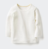优衣库婴幼儿宝宝HEATTECH棉混纺圆领T恤/长袖保暖衣秋衣478444 01 乳白色 90 实拍图
