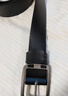 华臣羊 男士皮带针式仿古二层针扣中青年复古裤皮带真皮牛皮腰带皮带 黑色 120cm 实拍图