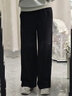 UR2025秋季新款女装休闲简约基础百搭松紧腰阔腿裤UYB650003 正黑 XS 实拍图
