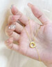 中国黄金（CHINA GOLD）莫比乌斯环黄金吊坠女足金锁骨项链爱无止境情人节礼物送女友老婆 莫比乌斯 约0.5g【赠银镀金链】 实拍图