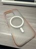 猩球卫士高级感防指纹适用Apple/苹果iPhone16Pro磁吸瓦楞手机壳超薄行李箱条纹保护套磨砂MagSafe外壳橙 实拍图