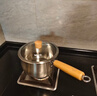 双枪（Suncha）奶锅316L不锈钢婴儿宝宝辅食小奶锅汤锅雪平蒸锅加厚带蒸笼 18cm 实拍图