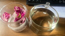 富光花茶杯 男女士茶水分离杯子 双层办公泡茶玻璃杯带把高硼硅水杯 实拍图