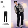 adidas李现同款休闲舒适运动裤男装秋季阿迪达斯官方轻运动EI9761   黑色/白（推荐选小一码）   M 实拍图