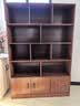 鸥歌实木书柜落地多层板家用学生客厅收纳储物格子柜简易书架置物架 【任性-亏着卖】实木芯120胡桃色 实拍图