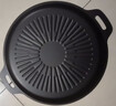 麦饭石烤肉盘家用不粘锅铁板烧韩式烤肉锅电磁炉卡式炉户外烤盘 太阳花烤盘28cm 实拍图