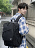 361°书包男初高中生大容量轻便减压双肩包高颜值女大学生背包旅行包 黑色大号 实拍图