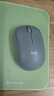 罗技（Logitech）M221 轻音鼠标 无线鼠标 办公鼠标 对称鼠标 带无线微型接收器 薄荷绿 实拍图