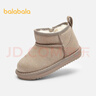 巴拉巴拉童鞋儿童雪地靴男女童短靴2025新冬靴子加厚加绒棉靴防滑低帮保暖 实拍图