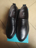 意尔康男鞋舒适套脚商务休闲皮鞋一脚蹬软底爸爸鞋 96343W 黑色42 实拍图