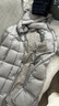 美力城【檀健次同款】长款羽绒服女装新款极地鹅绒外套时尚泡芙110 银灰色 XS （80-100斤） 实拍图