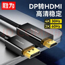 胜为 DP转HDMI转接线 4K高清1.2版 DisplayPort转HDMI视频线 电脑接电视显示器转换器线 1.8米ADH0018G 实拍图