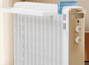美的（Midea）【金缕衣】取暖器家用/电暖器/电暖气/加湿烘衣/13片全屋取暖器/节能电热油汀取暖器NY2213-18GW 实拍图
