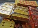 九孝堂中元节祭祀用品纸钱冥币金元宝烧纸黄纸玉皇钱金条老式火纸香蜡烛金砖正品扫墓祭祖上坟大全套明日送达烧纸桶 组合装1-2位 实拍图