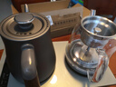 FUNORK 全自动上水电热水壶泡茶专用茶台烧水壶一体机电茶壶烧水器抽水茶桌茶几嵌入式茶具套装 1L 蒸茶款-双壶上水【37x20cm】 实拍图