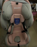 Heekin德国 儿童安全座椅汽车用0-4-12岁婴儿宝宝360度旋转ISOFIX硬接口 尊享粉(遮阳棚+上拉带+侧保护) 实拍图