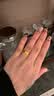 中国黄金（CHINA GOLD）星光璀璨18K金戒指女素圈金戒指结婚纪念日礼物送老婆女友生日 【今/次日达】18k金拉丝星光戒指-16# 实拍图