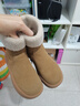 达芙妮真皮雪地靴女鞋冬季2025新款加厚加绒鞋厚底短靴保暖棉鞋女 驼色 35 实拍图