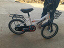 奥仕龙 儿童自行车3-4-5-6-7-8岁小孩单车宝宝脚踏单车男女孩小学生童车 【升级款白】旗舰版+加宽闪光轮 16寸 适合100-120cm 实拍图