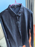 罗蒙（ROMON）长袖衬衫男秋冬季商务衬衣男士条纹休闲绅士外套男装 灰色 XL 晒单实拍图
