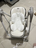 哈卡达宝宝餐椅婴儿成长椅学座椅多功能椅子家用餐桌椅子可折叠学坐神器 【Plus电动摇椅免安装+抑菌新生儿睡垫款】-汉白银Pro 实拍图